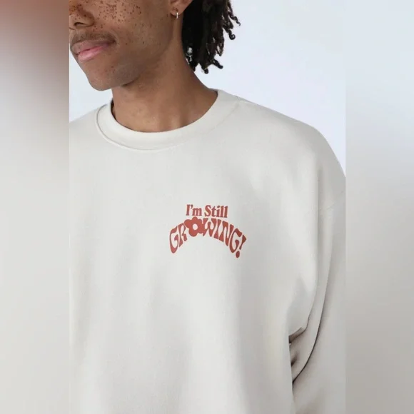 The Mayfair Group Growth Takes Time Crewneck Sweater S/M - Picture 3 of 12